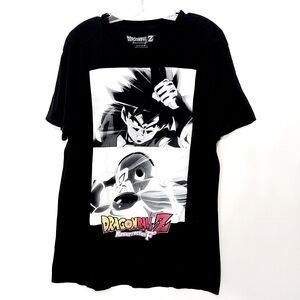🔵BOGO FREE🔵 Dragon Ball Z Black Graphic T-Shirt Resurrection F Sz L